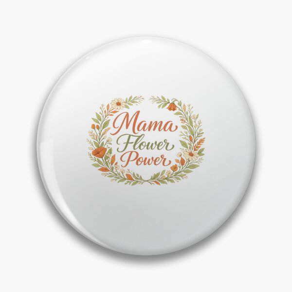 Item preview, Mama Flower Power - Elegant Boho Floral Typography Design designed and sold by MKreative Studio.