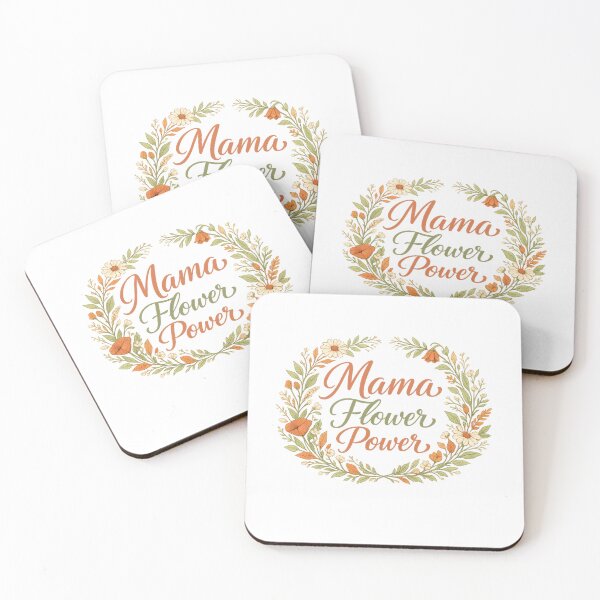 Item preview, Mama Flower Power - Elegant Boho Floral Typography Design designed and sold by MKreative Studio.