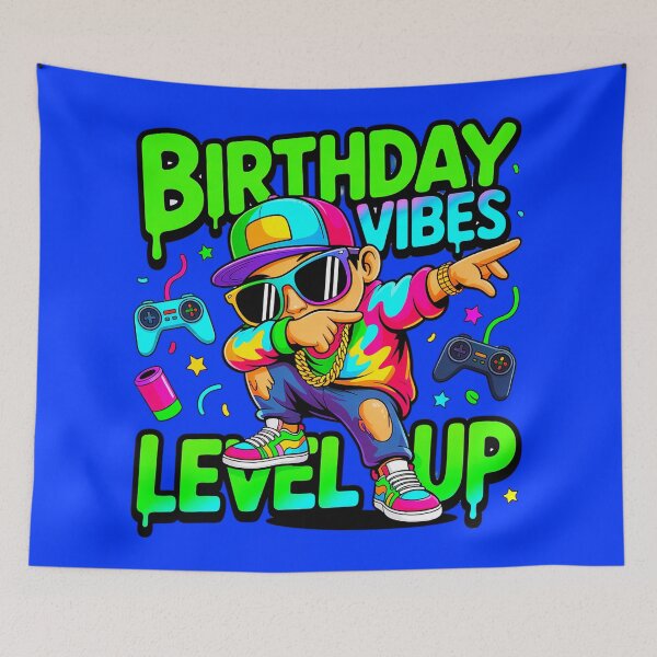 Item preview, Birthday Vibes Dabbing Gamer Level Up designed and sold by SteezeeStore.