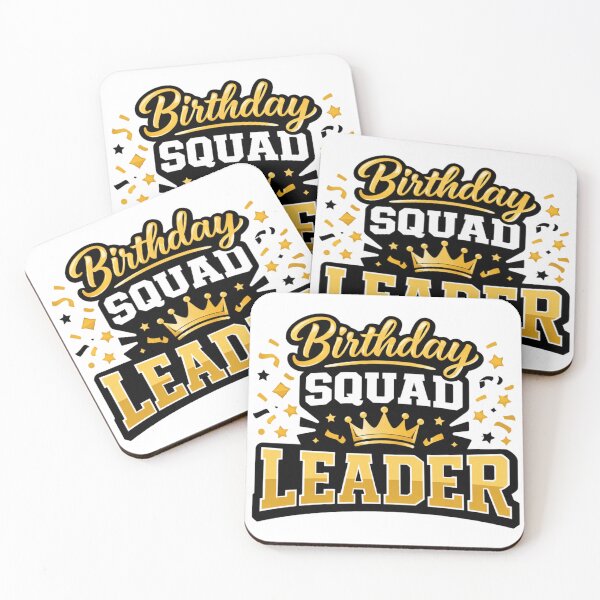 Item preview, Official Birthday Squad Leader – Funny Birthday Party Humor Design designed and sold by rushaib.