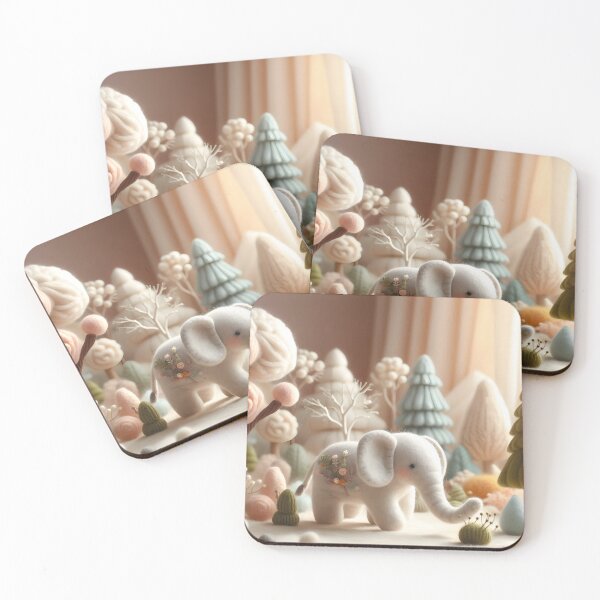 Item preview, Felt Elephant – Soft Jungle Walk designed and sold by jdz031.
