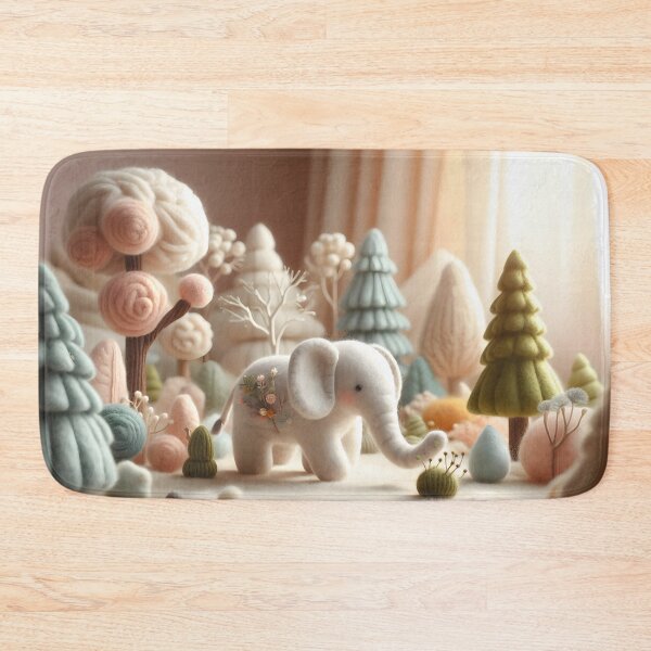 Item preview, Felt Elephant – Soft Jungle Walk designed and sold by jdz031.