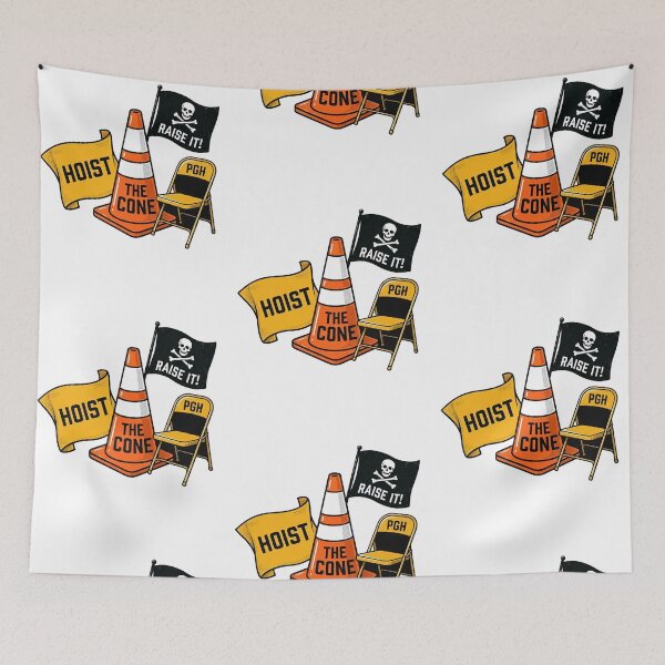 Item preview, Hoist the Cone Parking Chair  - Pittsburgh Baseball designed and sold by phoebelevine.