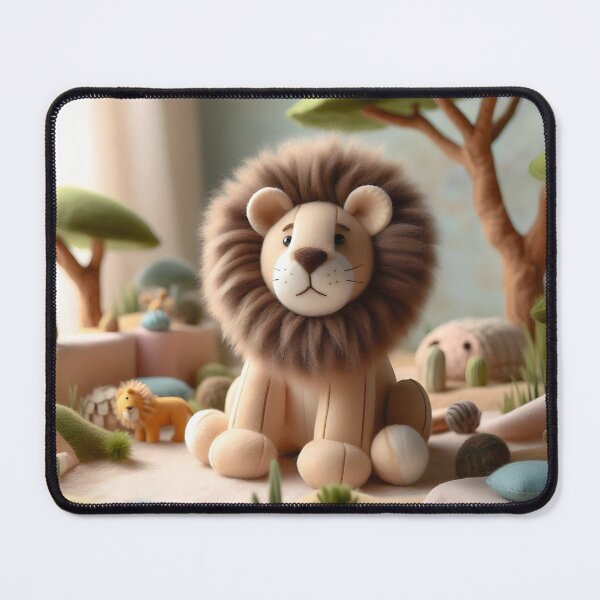 Item preview, Plush Lion – Handmade Savanna Scene designed and sold by jdz031.