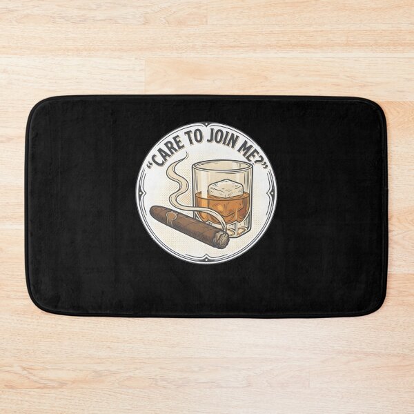Item preview, Care To Join Me Cigars And Whiskey Drinking Dad Smoking Gift designed and sold by phoebelevine.