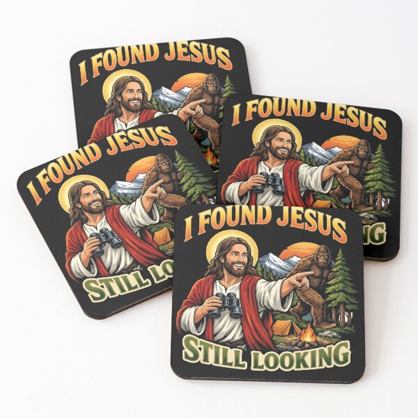 Item preview, I Found Jesus Still Looking For Bigfoot Funny Camping Adventure designed and sold by haitrieuic96.