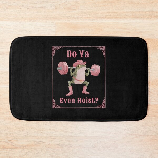 Item preview, Dost Thou Even Hoist Cowgirl Frog Gym Meme Retro Funny Lifting designed and sold by phoebelevine.