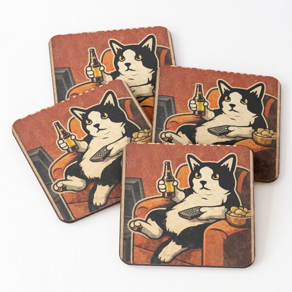 Item preview, Relaxed Cat Watching TV designed and sold by rivelaxon.
