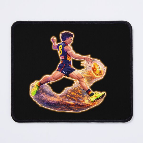 Item preview, AFL Power Kick Explosion – Electric Football Art | Aussie Rules Player Graphic | Sports Streetwear Design designed and sold by ☆ CR4ZIIB4BII ☆.