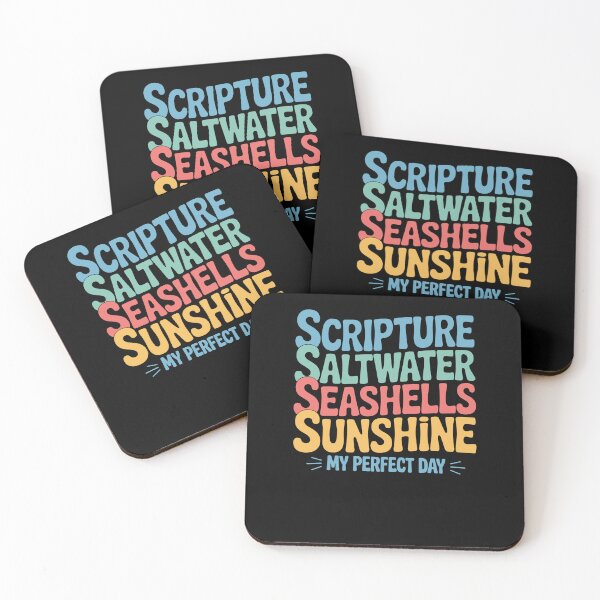 Item preview, Scripture Saltwater Seashells Sunshine Perfect Day designed and sold by Dressed For  Duty.
