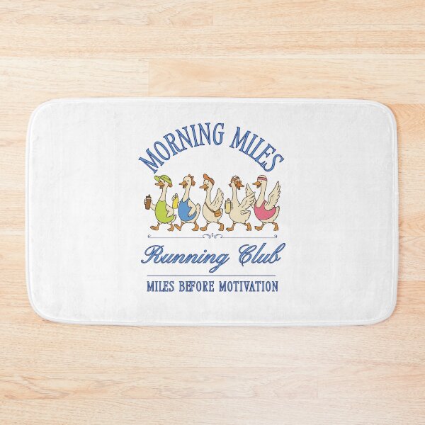 Item preview, Morning Miles Running Club Miles Before Motivation Silly Goose Runners designed and sold by phoebelevine.