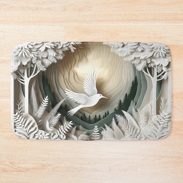 Item preview, Paper Bird Flight – Layered Forest Art designed and sold by jdz031.