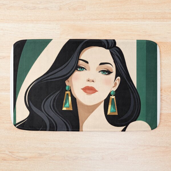 Item preview, Emerald Elegance – Refined Portrait designed and sold by ForeverPrintsOK.