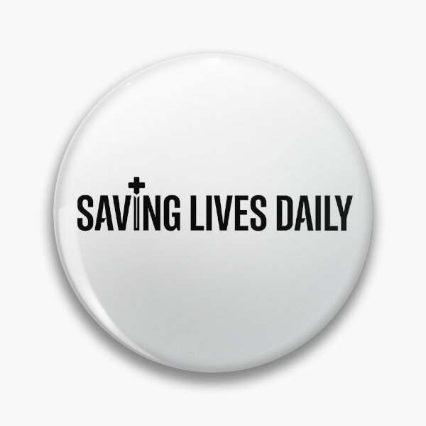 Item preview, Saving Lives Daily - First Responder Hero Statement Graphic designed and sold by ModdiesColors.