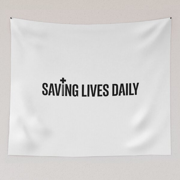 Item preview, Saving Lives Daily - First Responder Hero Statement Graphic designed and sold by ModdiesColors.