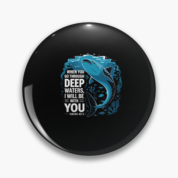 Item preview, When You Go Through Deep Waters I Will Be With You designed and sold by Dressed For  Duty.