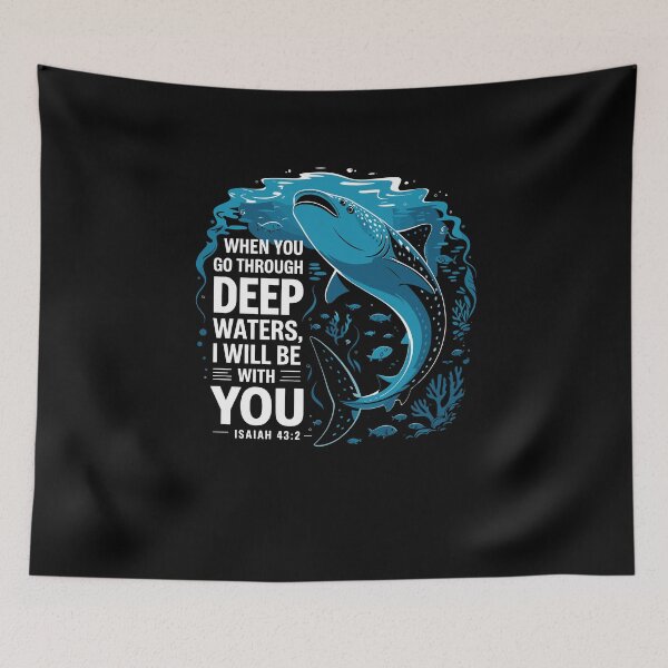 Item preview, When You Go Through Deep Waters I Will Be With You designed and sold by Dressed For  Duty.