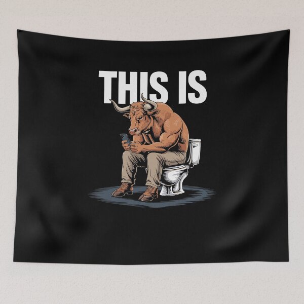 Item preview, This Is Bullsht Funny Cow Toilet Humorous designed and sold by Dressed For  Duty.