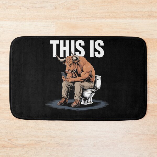 Item preview, This Is Bullsht Funny Cow Toilet Humorous designed and sold by Dressed For  Duty.
