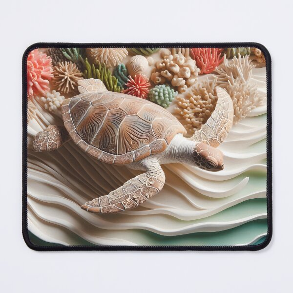 Item preview, Mixed Media Turtle – Handcrafted Ocean Scene designed and sold by jdz031.