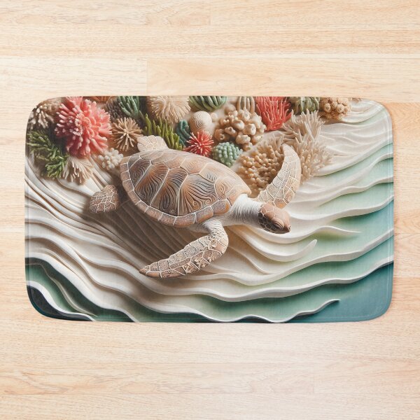 Item preview, Mixed Media Turtle – Handcrafted Ocean Scene designed and sold by jdz031.