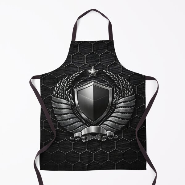 Item preview, Black Shield Crest Emblem | Dark Metallic Heraldic Badge Design designed and sold by Kaleidoscope Print.