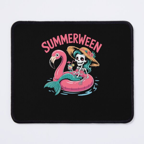 Item preview, Summerween Vibes Spooky Summer Mermaid Skeleton Halloween designed and sold by Dressed For Duty.