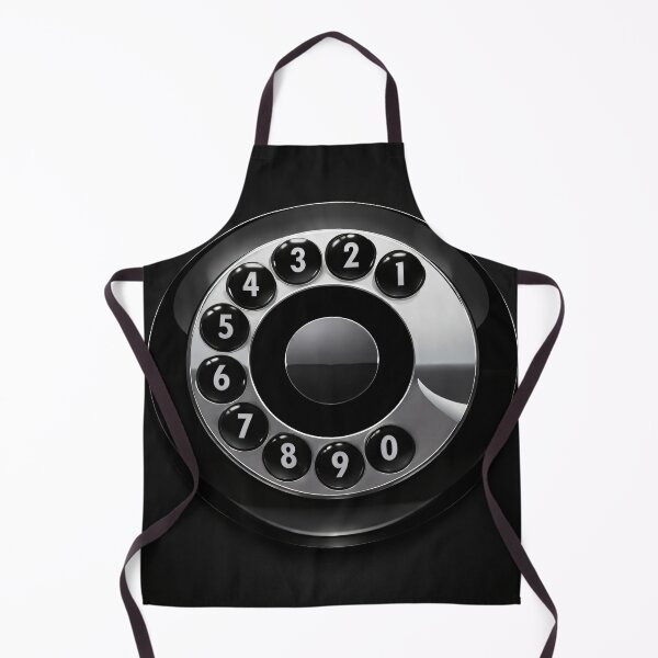Item preview, Vintage Rotary Dial Phone Art | Retro Black Telephone Minimalist Print designed and sold by Kaleidoscope Print.