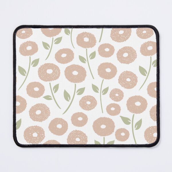 Item preview, Fuzzy Flowers Pattern Pink Green White designed and sold by NataliePaskell.