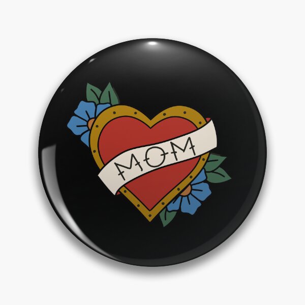 Item preview, Mom trad tattoo heart cute quirky funny designed and sold by laurachap.