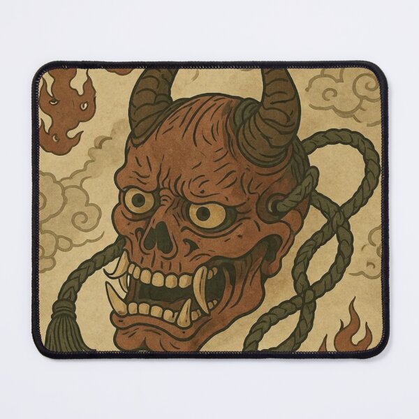 Item preview, Demon Mask with Flames designed and sold by kaxoniver.