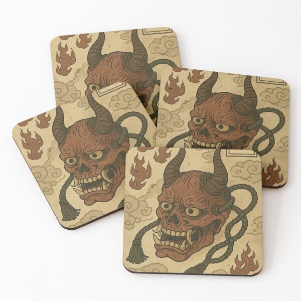 Item preview, Demon Mask with Flames designed and sold by kaxoniver.