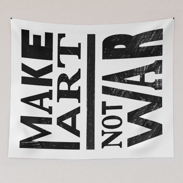 Item preview, Make Art – Not War designed and sold by NCZKI.