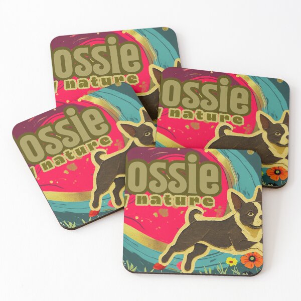 Item preview, Boston Terrier “Bossie by Nature” | Cute Dog Art | Boston Terrier Illustration | Funny Dog Lover Gift designed and sold by Bossie Brand Apparel .