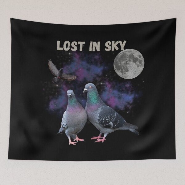 Item preview, Lost in the Sky Pigeon Galaxy Aesthetic Design designed and sold by Negisandeep studio.