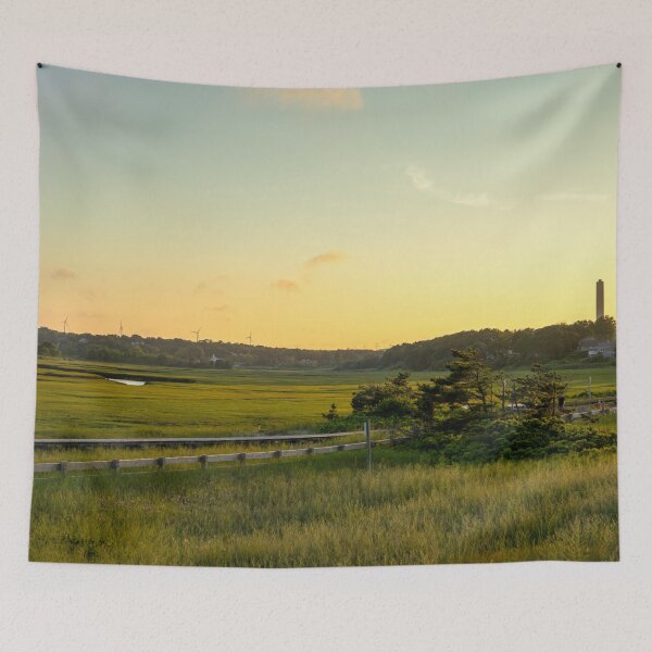 Item preview, Cape Cod Golden Marsh Sunset Summer Landscape designed and sold by MDCCo.