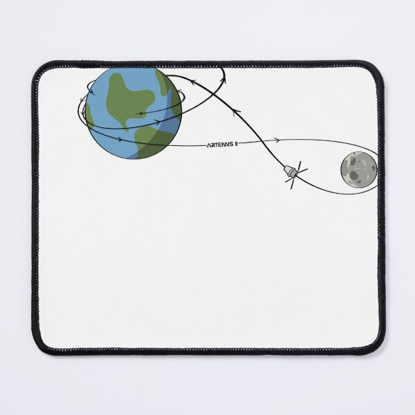 Item preview, artemis II flight path designed and sold by artbykls.