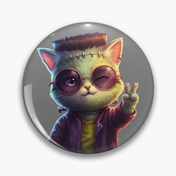 Item preview, Frankenpetz Kitty - Jimmy the Neon Rebel (Unit #01) designed and sold by Frankenpetz.