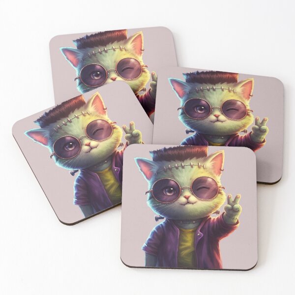 Item preview, Frankenpetz Kitty - Jimmy the Neon Rebel (Unit #01) designed and sold by Frankenpetz.