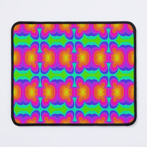 Item preview, Vibrant Retro Hippie Pattern with Curved Motifs designed and sold by anamariafischer.