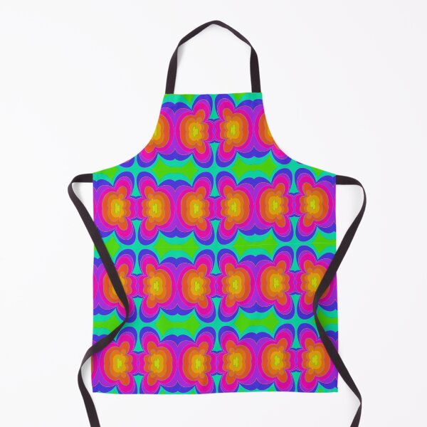 Item preview, Vibrant Retro Hippie Pattern with Curved Motifs designed and sold by anamariafischer.