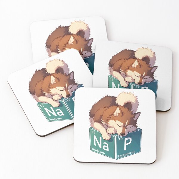 Item preview, Nap Chemistry Pun Husky – Periodic Table Science Humor designed and sold by owi-art.