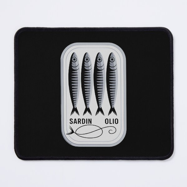 Item preview, Sardine Tin in White Hand Drawn Preppy Aesthetic designed and sold by Dressed For Duty.