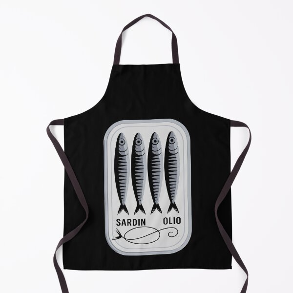 Item preview, Sardine Tin in White Hand Drawn Preppy Aesthetic designed and sold by Dressed For  Duty.