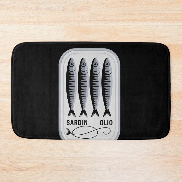 Item preview, Sardine Tin in White Hand Drawn Preppy Aesthetic designed and sold by Dressed For  Duty.