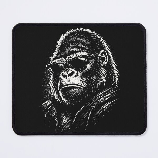 Item preview, Funny Gorilla Wearing sunglasses with attitude designed and sold by erozzz.