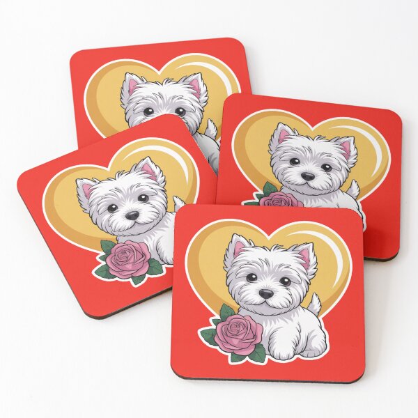 Item preview, cute west highland white terrier puppy designed and sold by 123ks.