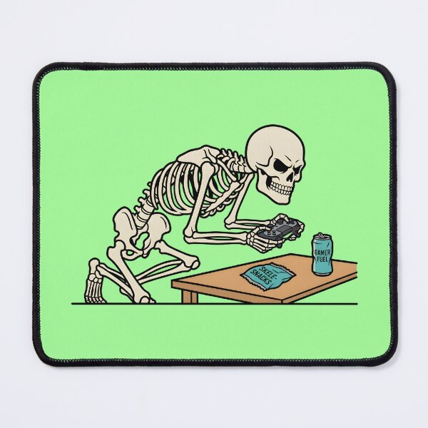 Item preview, Gamer Skeleton Gaming T-Shirt Design, Funny Skull Gamer PNG, Skele-Snacks Gamer Fuel Illustration, Gaming Gift for Him, Streamer Merch Art designed and sold by Raw Tigers.