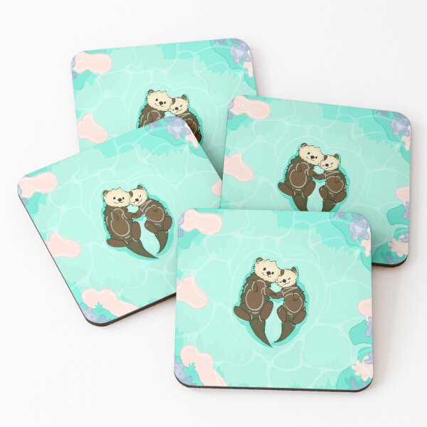 Item preview, Otters swimming together  designed and sold by Faelivon.