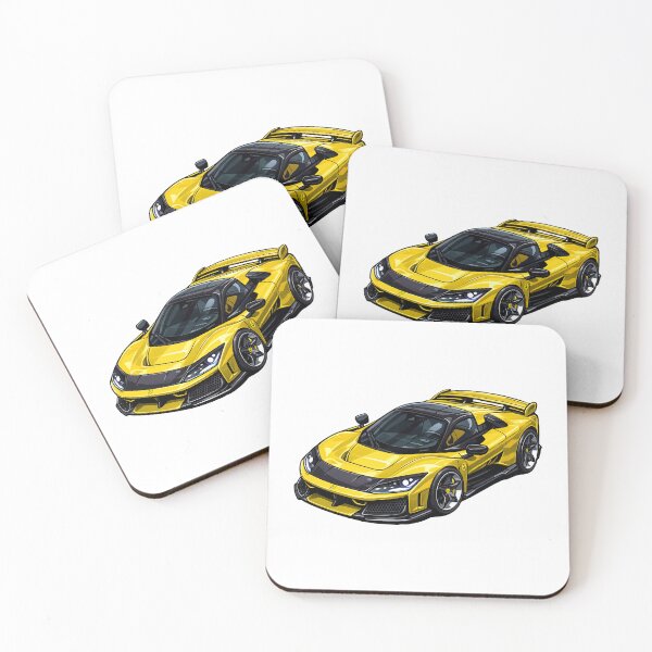 Item preview, F80 Mini HyperCar Toon Giallo Yellow designed and sold by VenZolic.